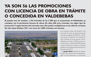 EL INMOBILIARIO – Ya son 56 las promociones con licencia de obra en trámite o concedida en Valdebebas
