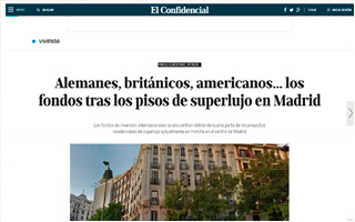 EL CONFIDENCIAL – Alemanes, británicos, americanos… los fondos tras los pisos de superlujo en Madrid